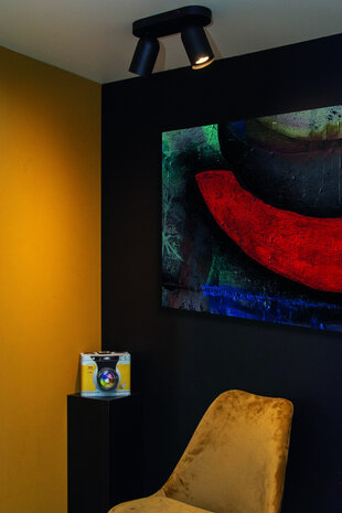 Lucide PUNCH - Plafondspot - 2xGU10 - Zwart Lucide PUNCH - Plafondspot - 2xGU10 - Zwart