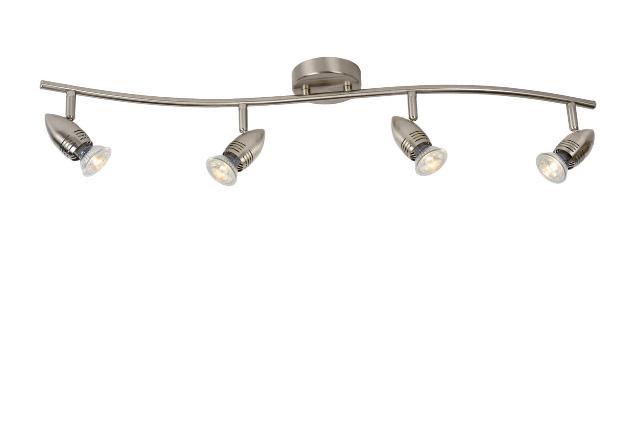 Lucide CARO-LED - Plafondspot - LED - GU10 (MR16) - 4x5W 2700K - Mat chroom