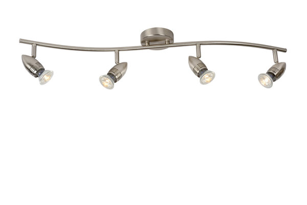 Lucide CARO-LED - Plafondspot - LED - GU10 (MR16) - 4x5W 2700K - Mat chroom