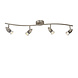 Lucide CARO-LED - Plafondspot - LED - GU10 (MR16) - 4x5W 2700K - Mat chroom