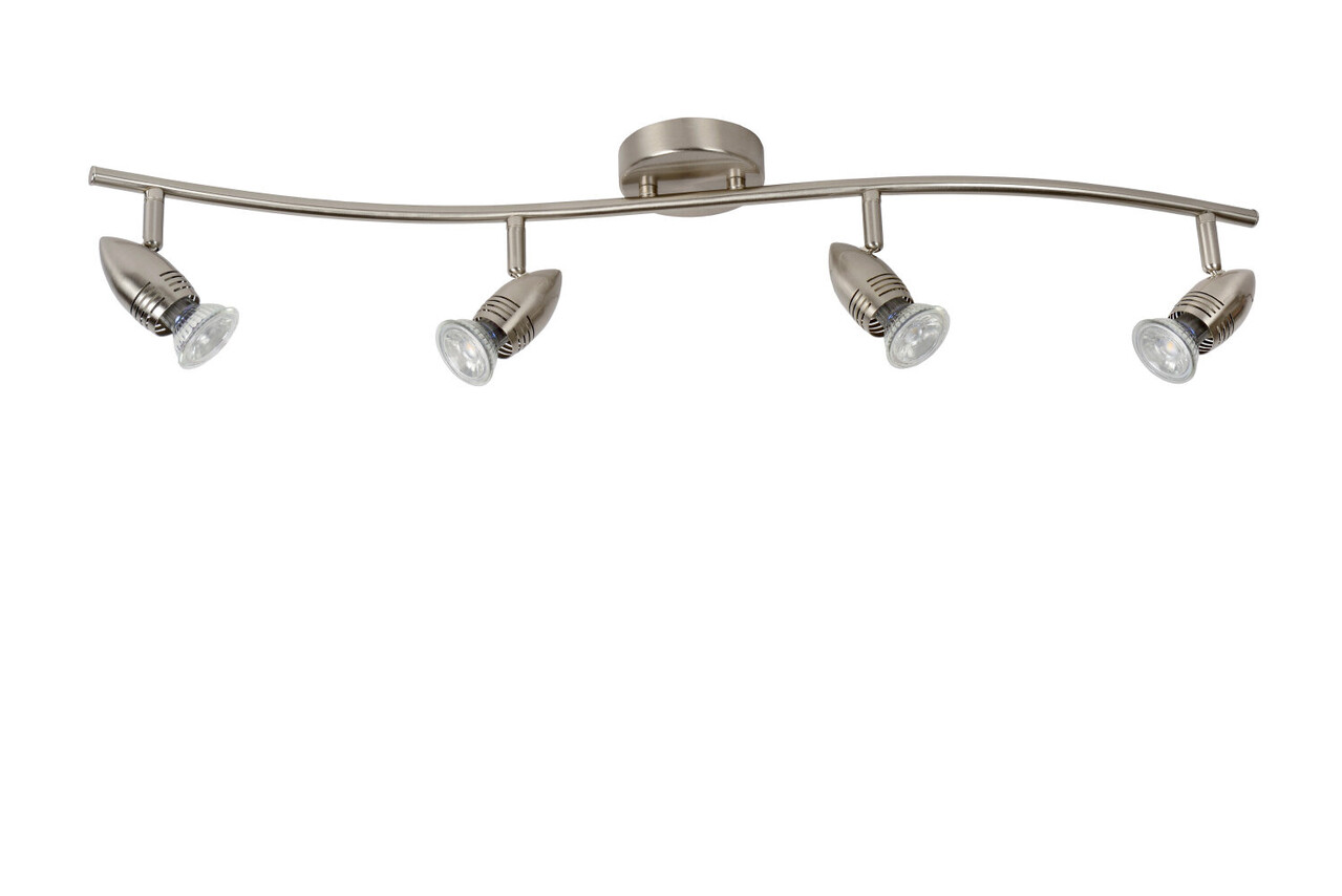Lucide CARO-LED - Plafondspot - LED - GU10 (MR16) - 4x5W 2700K - Mat chroom