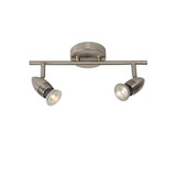 Lucide CARO-LED - Plafondspot - LED - GU10 - 2x5W 2700K - Mat chroom Lucide CARO-LED - Plafondspot - LED - GU10 - 2x5W 2700K - Mat chroom