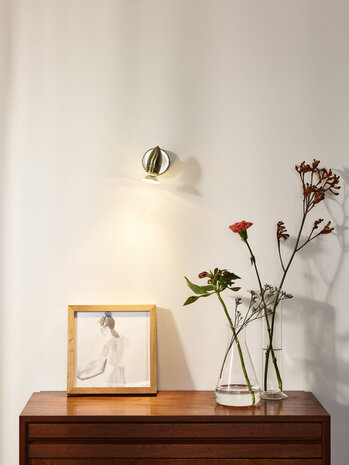 Lucide CARO-LED - Plafondspot - Ø 9 cm - LED - GU10 - 1x5W 2700K - Mat chroom