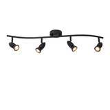 Lucide CARO - Plafondspot - 4xGU10 - Zwart Lucide CARO - Plafondspot - 4xGU10 - Zwart