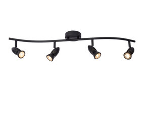 Lucide CARO - Plafondspot - 4xGU10 - Zwart Lucide CARO - Plafondspot - 4xGU10 - Zwart