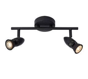Lucide CARO - Plafondspot - 2xGU10 - Zwart Lucide CARO - Plafondspot - 2xGU10 - Zwart