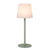 Lucide TYON - Oplaadbare Tafellamp Binnen/Buiten - Accu/Batterij - LED Dimb. - 1x2W 2700K - IP65 - Groen Lucide TYON - Oplaadbare Tafellamp Binnen/Buiten - Accu/Batterij - LED Dimb. - 1x2W 2700K - IP65 - Groen