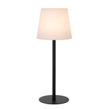 Lucide TYON - Oplaadbare Tafellamp Binnen/Buiten - Accu/Batterij - LED Dimb. - 1x2W 2700K - IP65 - Zwart Lucide TYON - Oplaadbare Tafellamp Binnen/Buiten - Accu/Batterij - LED Dimb. - 1x2W 2700K - IP65 - Zwart