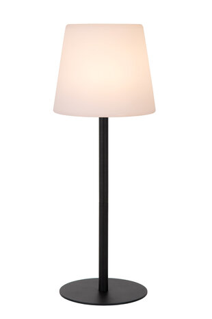 Lucide TYON - Oplaadbare Tafellamp Binnen/Buiten - Accu/Batterij - LED Dimb. - 1x2W 2700K - IP65 - Zwart Lucide TYON - Oplaadbare Tafellamp Binnen/Buiten - Accu/Batterij - LED Dimb. - 1x2W 2700K - IP65 - Zwart