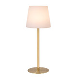 Lucide TYON - Oplaadbare Tafellamp Binnen/Buiten - Accu/Batterij - Ø 15 cm - LED Dimb. - 1x2W 2700K - IP65 - Mat Goud / Messing Lucide TYON - Oplaadbare Tafellamp Binnen/Buiten - Accu/Batterij - Ø 15 cm - LED Dimb. - 1x2W 2700K - IP65 - Mat Goud / Messing