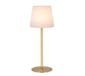 Lucide TYON - Oplaadbare Tafellamp Binnen/Buiten - Accu/Batterij - Ø 15 cm - LED Dimb. - 1x2W 2700K - IP65 - Mat Goud / Messing Lucide TYON - Oplaadbare Tafellamp Binnen/Buiten - Accu/Batterij - Ø 15 cm - LED Dimb. - 1x2W 2700K - IP65 - Mat Goud / Messing
