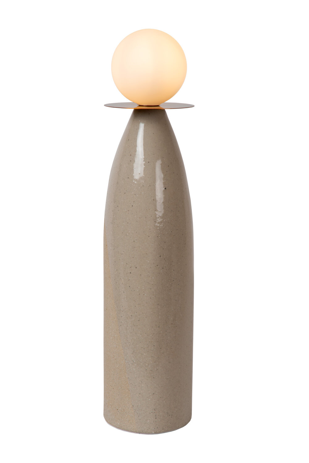 Lucide FIGARO - Tafellamp - Ø 12 cm, H 53,5cm - 1xG9 - Grijs