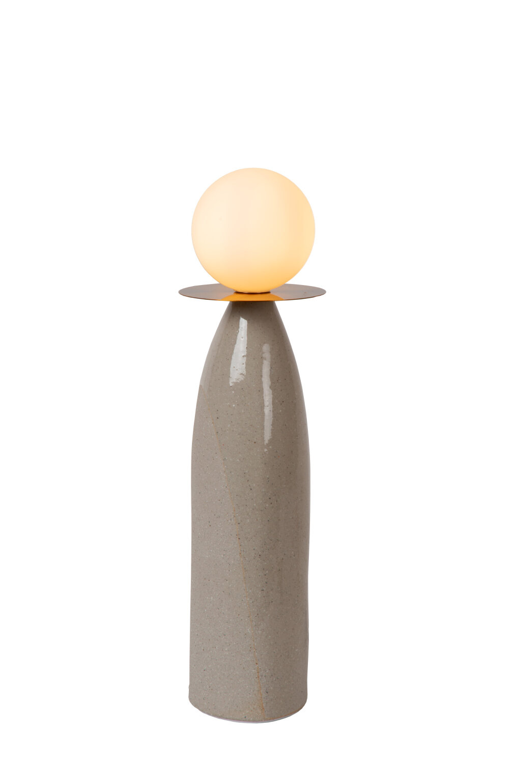 Lucide FIGARO - Tafellamp - Ø 12 cm, H 45cm - 1xG9 - Grijs
