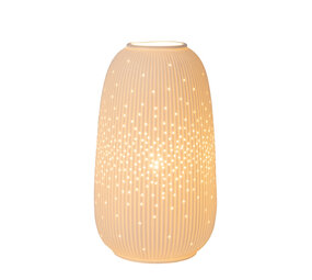 Lucide FLORES - Tafellamp - Ø 14,1 cm - 1xE14 - Wit Lucide FLORES - Tafellamp - Ø 14,1 cm - 1xE14 - Wit