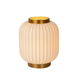 Lucide GOSSE - Tafellamp - Ø 19,5 cm - 1xE14 - Wit