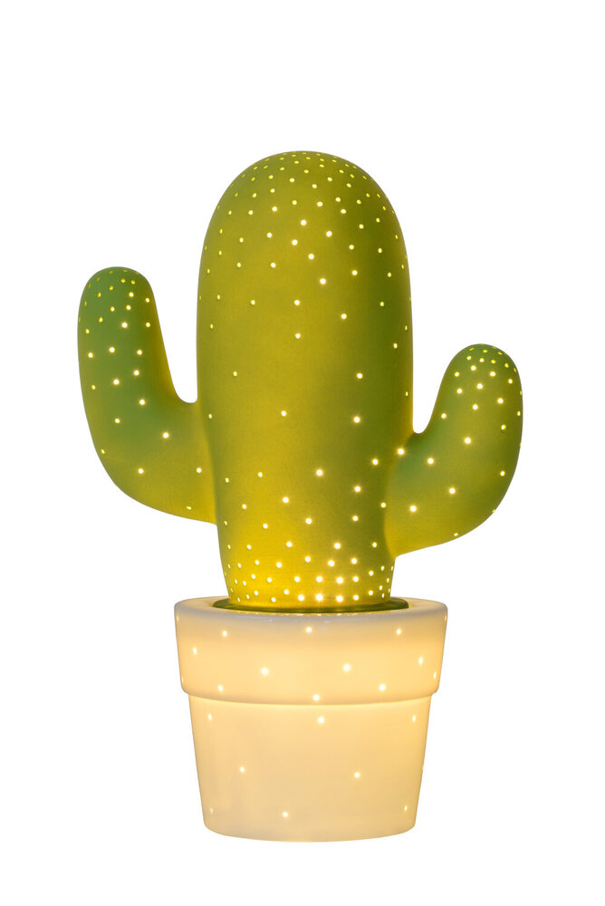 Lucide CACTUS - Tafellamp - 1xE14 - Groen Lucide CACTUS - Tafellamp - 1xE14 - Groen