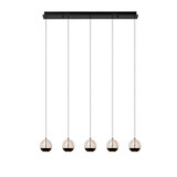 Lucide SENTUBAL - Hanglamp - LED Dimb. - 5x5,3W 2700K - Zwart Lucide SENTUBAL - Hanglamp - LED Dimb. - 5x5,3W 2700K - Zwart