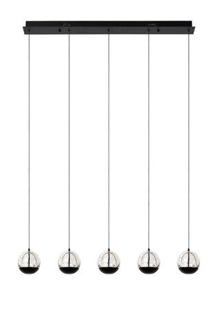 Lucide SENTUBAL - Hanglamp - LED Dimb. - 5x5,3W 2700K - Zwart Lucide SENTUBAL - Hanglamp - LED Dimb. - 5x5,3W 2700K - Zwart