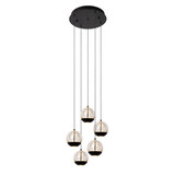 Lucide SENTUBAL - Hanglamp - Ø 35 cm - LED Dimb. - 5x5,2W 2700K - Zwart Lucide SENTUBAL - Hanglamp - Ø 35 cm - LED Dimb. - 5x5,2W 2700K - Zwart