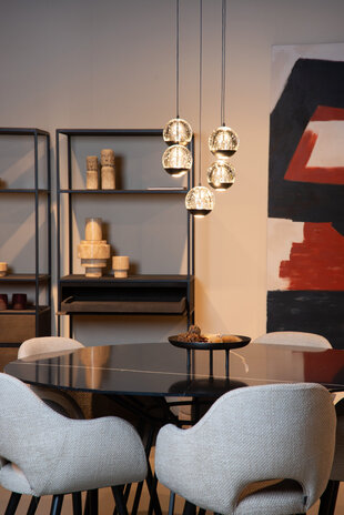 Lucide SENTUBAL - Hanglamp - Ø 35 cm - LED Dimb. - 5x5,2W 2700K - Zwart Lucide SENTUBAL - Hanglamp - Ø 35 cm - LED Dimb. - 5x5,2W 2700K - Zwart