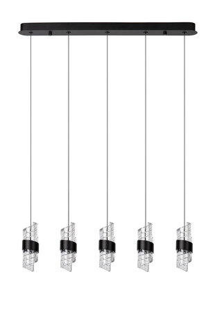 Lucide KLIGANDE - Hanglamp - LED Dimb. - 5x7,8W 2700K - Zwart Lucide KLIGANDE - Hanglamp - LED Dimb. - 5x7,8W 2700K - Zwart