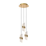 Lucide KLIGANDE - Hanglamp - Ø 25 cm - LED Dimb. - 3x8W 2700K - Mat Goud / Messing Lucide KLIGANDE - Hanglamp - Ø 25 cm - LED Dimb. - 3x8W 2700K - Mat Goud / Messing