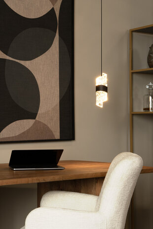 Lucide KLIGANDE - Hanglamp - Ø 13 cm - LED - 1x9W 2700K - Zwart Lucide KLIGANDE - Hanglamp - Ø 13 cm - LED - 1x9W 2700K - Zwart