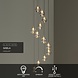Lucide GISELA - Hanglamp - Ø 61 cm - LED Dimb. - 12x3,5W 2700K - Transparant | Premium Lucide GISELA - Hanglamp - Ø 61 cm - LED Dimb. - 12x3,5W 2700K - Transparant | Premium