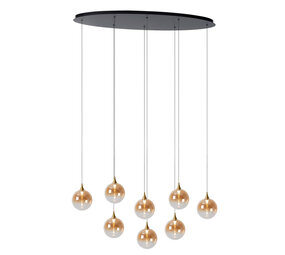 Lucide GISELA - Hanglamp - LED Dimb. - 8x3,9W 2700K - Amber | Premium Lucide GISELA - Hanglamp - LED Dimb. - 8x3,9W 2700K - Amber | Premium