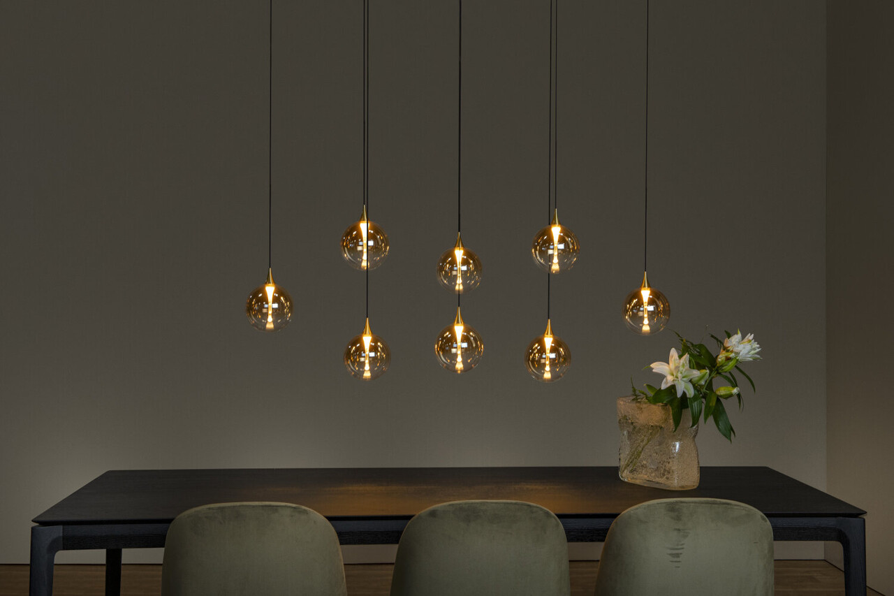 Lucide GISELA - Hanglamp - LED Dimb. - 8x3,9W 2700K - Amber | Premium