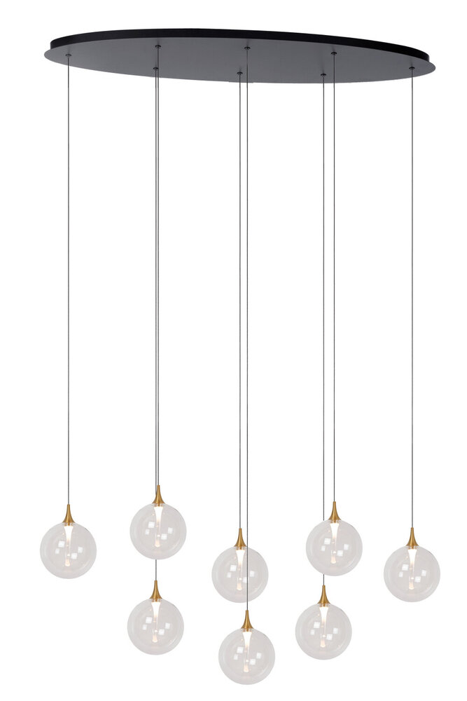 Lucide GISELA - Hanglamp - LED Dimb. - 8x3,9W 2700K - Transparant | Premium Lucide GISELA - Hanglamp - LED Dimb. - 8x3,9W 2700K - Transparant | Premium