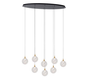 Lucide GISELA - Hanglamp - LED Dimb. - 8x3,9W 2700K - Transparant | Premium Lucide GISELA - Hanglamp - LED Dimb. - 8x3,9W 2700K - Transparant | Premium
