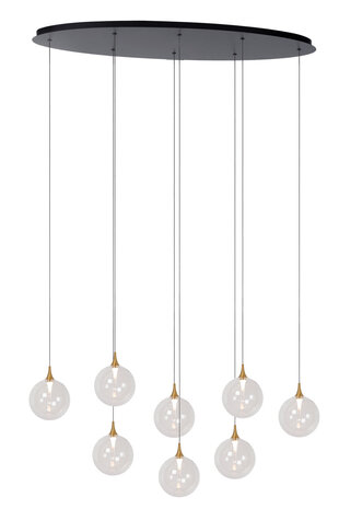 Lucide GISELA - Hanglamp - LED Dimb. - 8x3,9W 2700K - Transparant | Premium Lucide GISELA - Hanglamp - LED Dimb. - 8x3,9W 2700K - Transparant | Premium