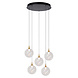 Lucide GISELA - Hanglamp - Ø 48 cm - LED Dimb. - 5x3,8W 2700K - Transparant | Premium Lucide GISELA - Hanglamp - Ø 48 cm - LED Dimb. - 5x3,8W 2700K - Transparant | Premium