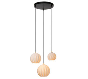 Lucide BINA - Hanglamp - Ø 40 cm - 3xE27 - Wit Lucide BINA - Hanglamp - Ø 40 cm - 3xE27 - Wit