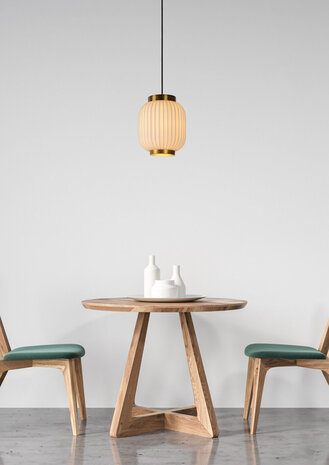 Lucide GOSSE - Hanglamp - Ø 19,5 cm - 1xE27 - Wit