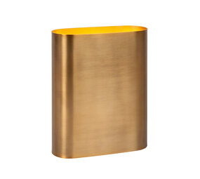 Lucide OVALIS - Wandlamp - 2xE14 - Mat Goud / Messing Lucide OVALIS - Wandlamp - 2xE14 - Mat Goud / Messing