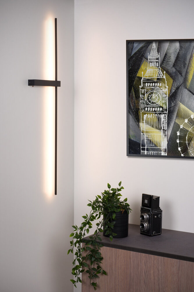 Lucide SEGIN - Wandlamp - LED - 1x10W 2700K - Zwart Lucide SEGIN - Wandlamp - LED - 1x10W 2700K - Zwart