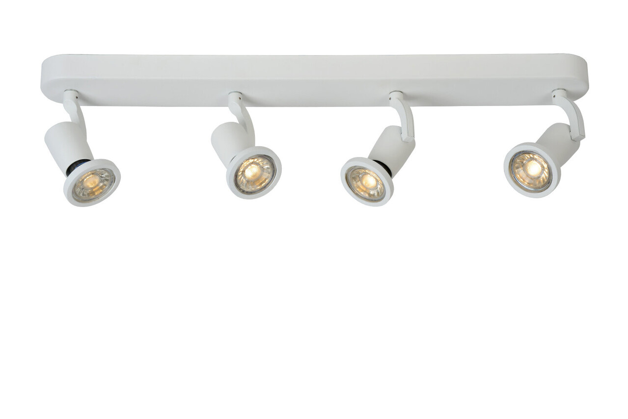 Lucide JASTER-LED - Plafondspot - LED - GU10 - 4x5W 2700K - Wit Lucide JASTER-LED - Plafondspot - LED - GU10 - 4x5W 2700K - Wit