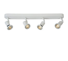 Lucide JASTER-LED - Plafondspot - LED - GU10 - 4x5W 2700K - Wit Lucide JASTER-LED - Plafondspot - LED - GU10 - 4x5W 2700K - Wit