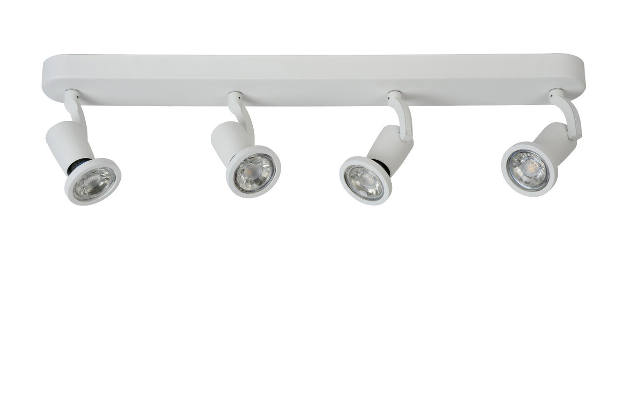 Lucide JASTER-LED - Plafondspot - LED - GU10 - 4x5W 2700K - Wit Lucide JASTER-LED - Plafondspot - LED - GU10 - 4x5W 2700K - Wit