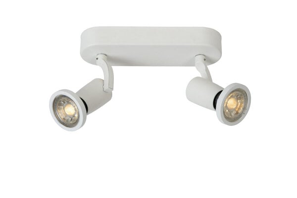 Lucide JASTER-LED - Plafondspot - LED - GU10 - 2x5W 2700K - Wit Lucide JASTER-LED - Plafondspot - LED - GU10 - 2x5W 2700K - Wit