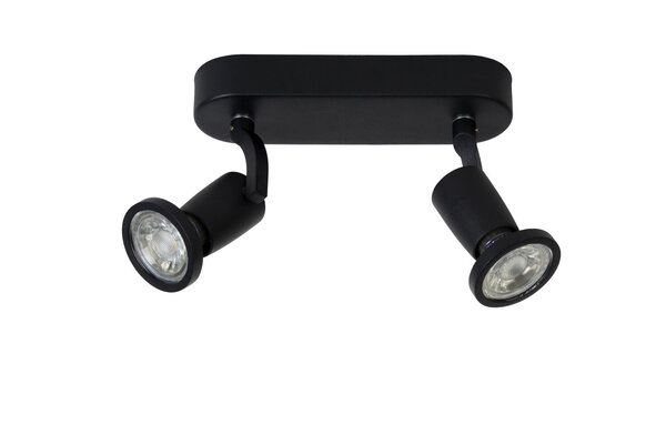 Lucide JASTER-LED - Plafondspot - LED - GU10 - 2x5W 2700K - Zwart Lucide JASTER-LED - Plafondspot - LED - GU10 - 2x5W 2700K - Zwart