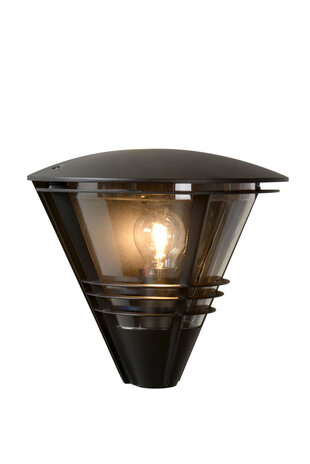 Lucide LIVIA - Wandlamp Binnen/Buiten - 1xE27 - IP44 - Zwart Lucide LIVIA - Wandlamp Binnen/Buiten - 1xE27 - IP44 - Zwart