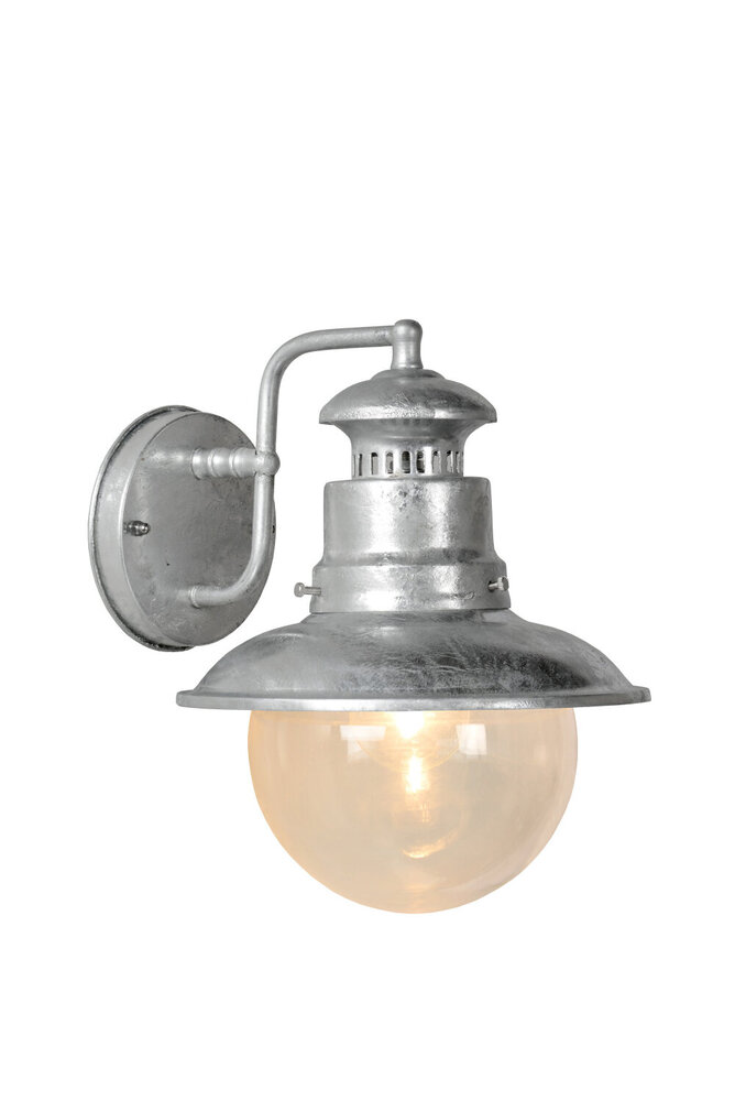 Lucide FIGO - Wandlamp Binnen/Buiten - Ø 21,5 cm - 1xE27 - IP44 - Zink Lucide FIGO - Wandlamp Binnen/Buiten - Ø 21,5 cm - 1xE27 - IP44 - Zink