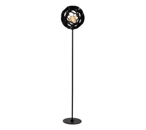 Lucide HANNELORE - Vloerlamp - Ø 30 cm - 1xE27 - Zwart Lucide HANNELORE - Vloerlamp - Ø 30 cm - 1xE27 - Zwart