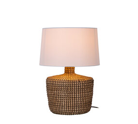 Lucide AMBALA - Tafellamp - Ø 35 cm - 1xE27 - Naturel | Premium Lucide AMBALA - Tafellamp - Ø 35 cm - 1xE27 - Naturel | Premium