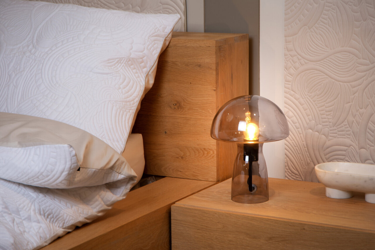 Lucide FUNGO - Tafellamp - 1xE27 - Fumé Lucide FUNGO - Tafellamp - 1xE27 - Fumé