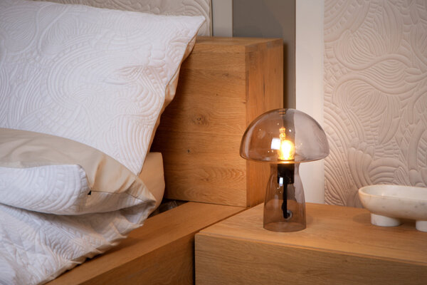 Lucide FUNGO - Tafellamp - 1xE27 - Fumé Lucide FUNGO - Tafellamp - 1xE27 - Fumé