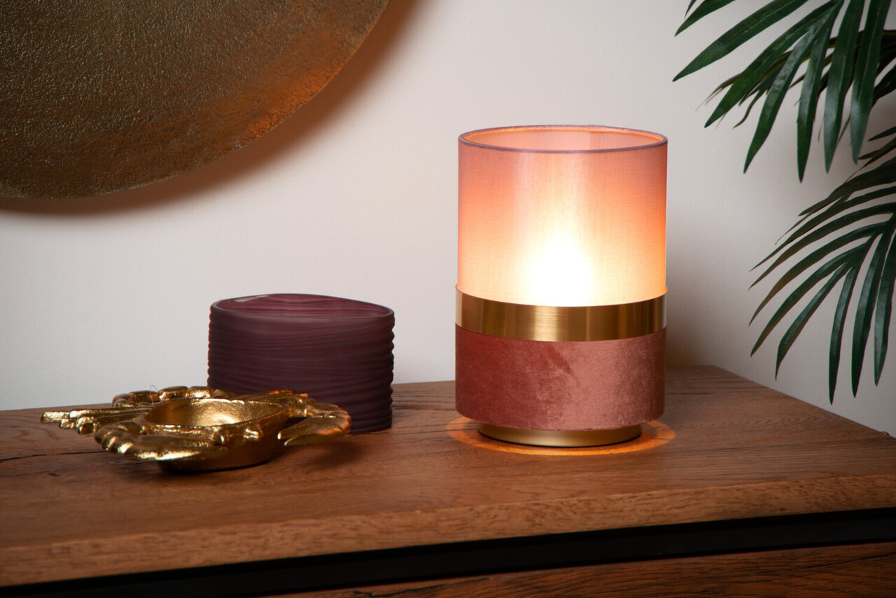 Lucide EXTRAVAGANZA TUSSE - Tafellamp - Ø 15 cm - 1xE14 - Roze Lucide EXTRAVAGANZA TUSSE - Tafellamp - Ø 15 cm - 1xE14 - Roze